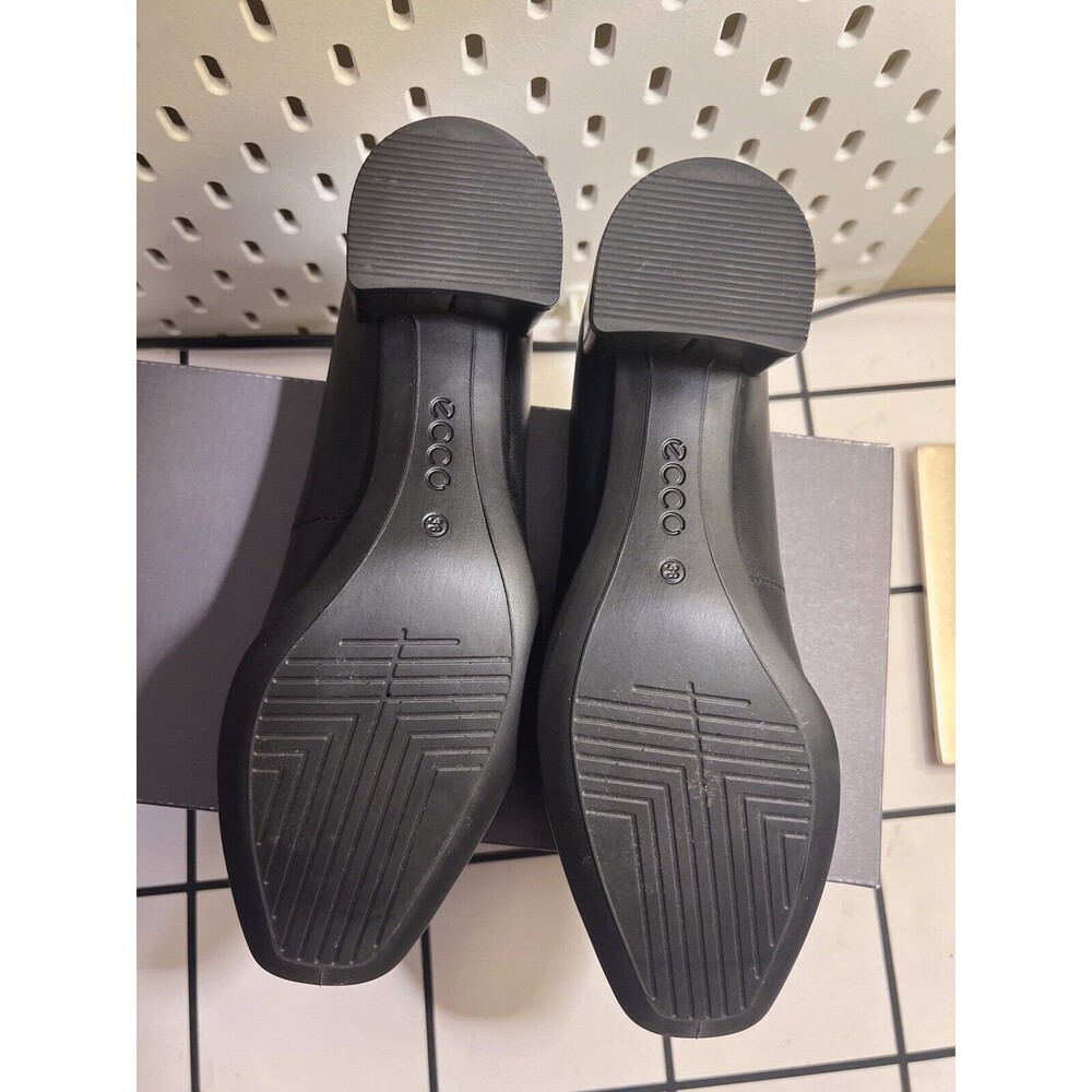 Ecco Women Shape Squared 35 Black Block Heel Pump 36 US 5-5.5 NIB - Picture 5 of 7
